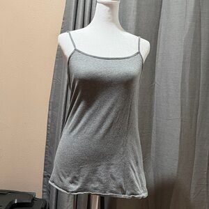 LOFT Gray Spaghetti Strap Cami Top